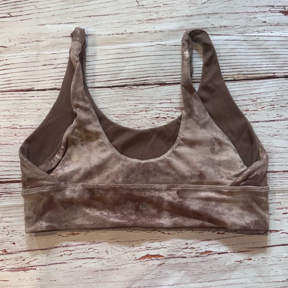 Lululemon Align Bra Shine A/B Cup in  Diamond Dye Diffuse Dot Foil Sz 12